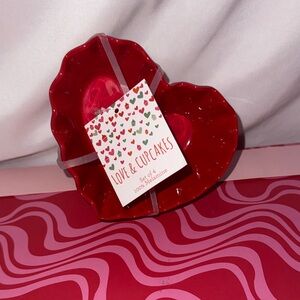 Love & Cupcakes Set of 4 Melamine Ramekins 5 X 4 Valentines Day w/Words